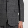 Checked relaxed-fit jacket in stretch wool Checked relaxed-fit jacket in stretch wool