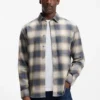 Checked relaxed-fit shirt in cotton flannel