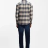 Checked relaxed-fit shirt in cotton flannel