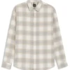 Checked relaxed-fit shirt in cotton flannel