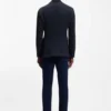 Checked slim-fit jacket in a cotton blend