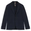 Checked slim-fit jacket in a cotton blend