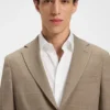 Checked slim-fit jacket in stretch cloth Checked slim-fit jacket in stretch cloth