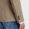 Checked slim-fit jacket in stretch cloth Checked slim-fit jacket in stretch cloth