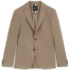 Checked slim-fit jacket in stretch cloth Checked slim-fit jacket in stretch cloth