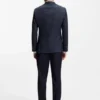 Checked slim-fit jacket in virgin wool