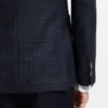 Checked slim-fit jacket in virgin wool