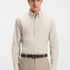 Checked slim-fit shirt in cotton flannel Checked slim-fit shirt in cotton flannel