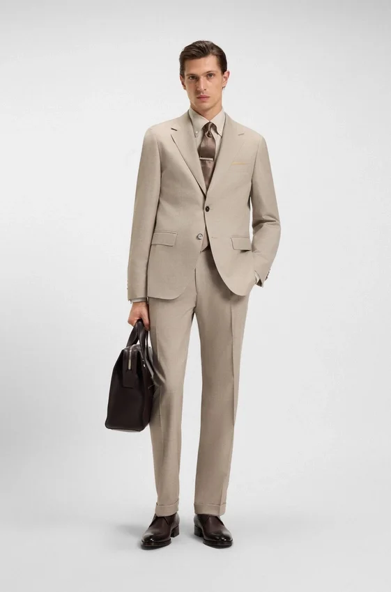 Checked slim-fit shirt in cotton flannel Checked slim-fit shirt in cotton flannel
