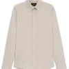 Checked slim-fit shirt in cotton flannel Checked slim-fit shirt in cotton flannel