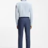 Checked slim-fit shirt in performance-stretch fabric