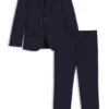 Checked slim-fit suit in stretch wool Checked slim-fit suit in stretch wool