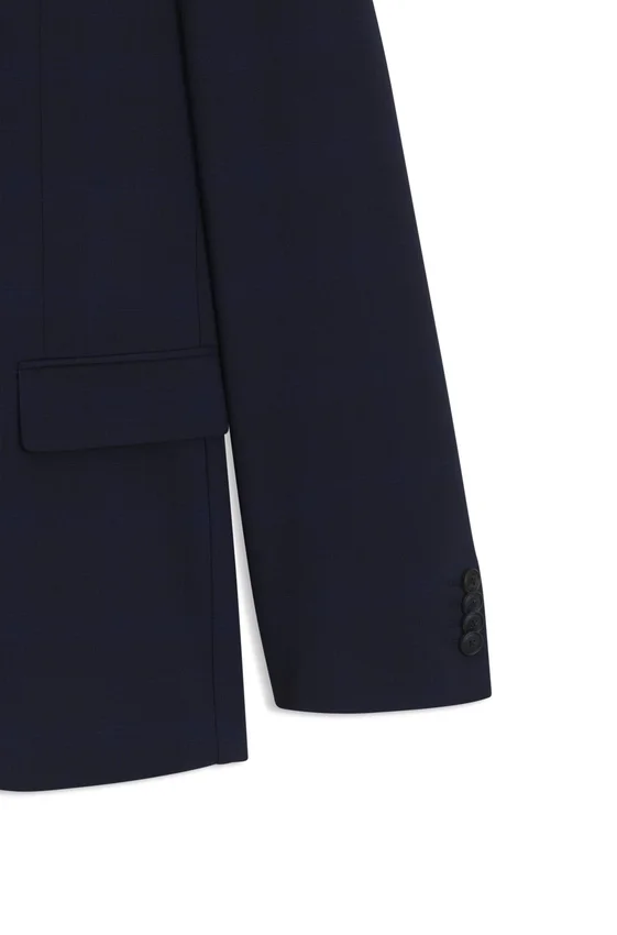 Checked slim-fit suit in stretch wool Checked slim-fit suit in stretch wool