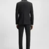 Checked slim-fit suit in stretch wool Checked slim-fit suit in stretch wool