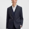 Checked three-piece extra-slim-fit suit in stretch cloth Checked three-piece extra-slim-fit suit in stretch cloth