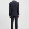 Checked three-piece extra-slim-fit suit in stretch cloth Checked three-piece extra-slim-fit suit in stretch cloth