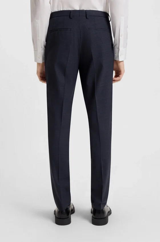 Checked three-piece extra-slim-fit suit in stretch cloth Checked three-piece extra-slim-fit suit in stretch cloth