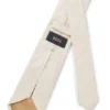 Checked tie in Italian-made linen and silk