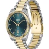 Cheswick two-tone watch with fluted bezel
