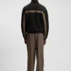 Chevron-tape zip-up sweatshirt in a relaxed fit Chevron-tape zip-up sweatshirt in a relaxed fit