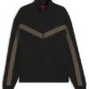 Chevron-tape zip-up sweatshirt in a relaxed fit Chevron-tape zip-up sweatshirt in a relaxed fit