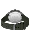 Chronograph watch with branded silicone strap