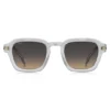 Clear-acetate sunglasses with temple stripe
