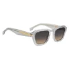 Clear-acetate sunglasses with temple stripe
