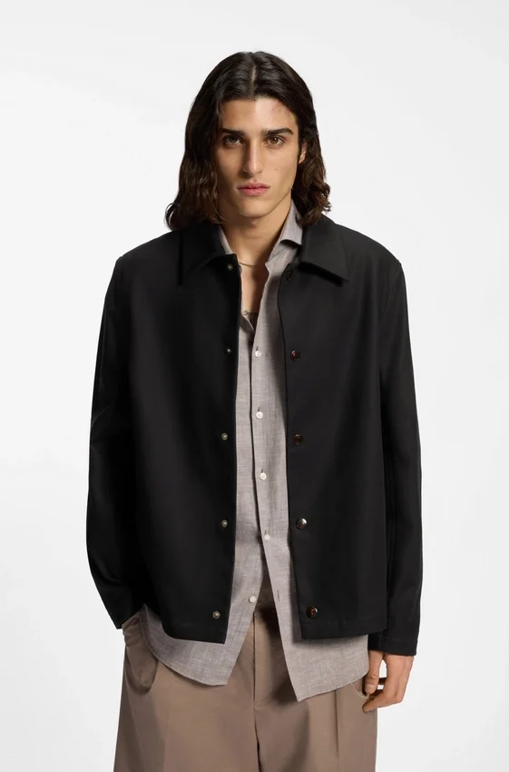 Coach jacket in double-faced cotton Coach jacket in double-faced cotton