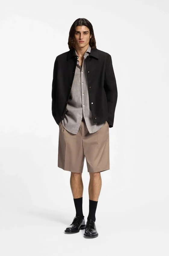 Coach jacket in double-faced cotton Coach jacket in double-faced cotton