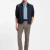 Coated-fabric jacket with water-repellent finish