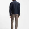 Coated-fabric jacket with water-repellent finish