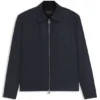 Coated-fabric jacket with water-repellent finish