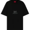 Collegiate-artwork T-shirt in cotton jersey