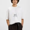 Collegiate-artwork T-shirt in cotton jersey