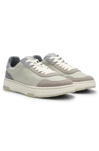 Color-block trainers with logo detail