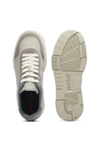 Color-block trainers with logo detail