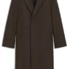 Concealed-closure coat in a regular fit Concealed-closure coat in a regular fit