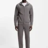 Contrast-binding tracksuit bottoms in a cotton blend