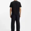 Contrast-detail T-shirt in stretch cotton