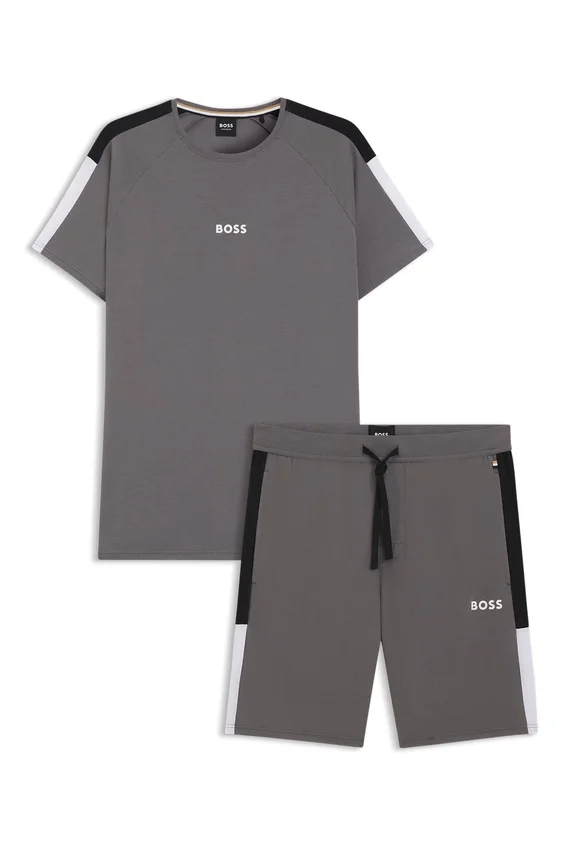 Contrast-insert pyjamas in a cotton blend Contrast-insert pyjamas in a cotton blend