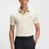 Contrast-logo polo shirt in a slim fit
