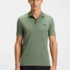 Contrast-logo polo shirt in a slim fit