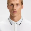 Contrast-logo polo shirt in a slim fit