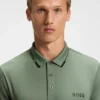 Contrast-logo polo shirt in a slim fit