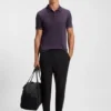 Contrast-logo polo shirt in a slim fit