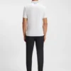 Contrast-logo polo shirt in a slim fit