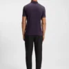 Contrast-logo polo shirt in a slim fit