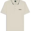 Contrast-logo polo shirt in a slim fit