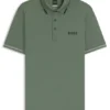 Contrast-logo polo shirt in a slim fit